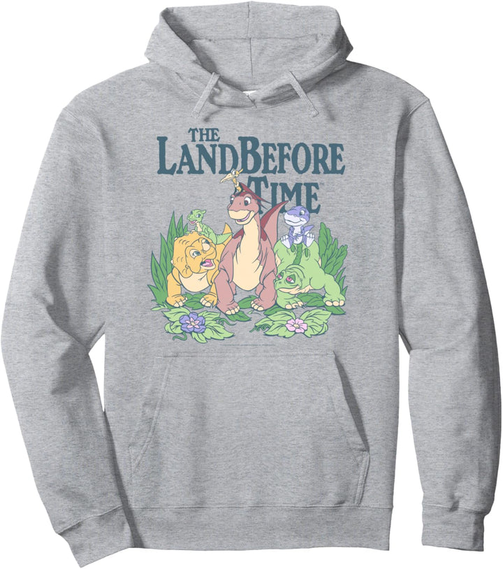Land Before Time Pastel Dinosaur Friends Pullover Hoodie