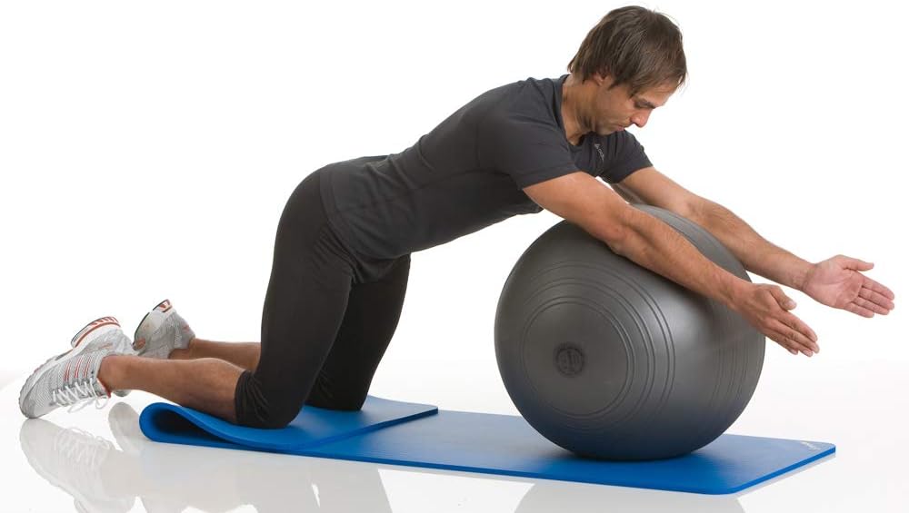 Togu Gymnastikball Powerball Challenge ABS (Berstsicher), silber, 55 - 65 cm
