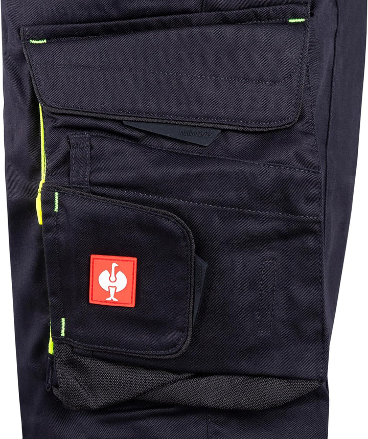 Engelbert Strauss 65513 SHORTS e.s.motion 2020 - sportlich Arbeitshose, schwarz/gelb, Grösse 54 54 S