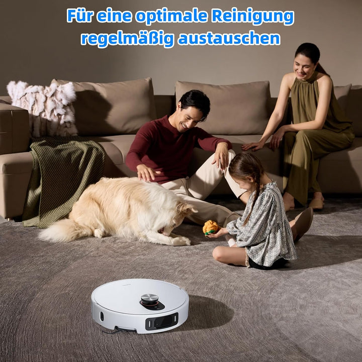 TriCut-Bürste 5 Pro Zubehör | 24 Stück Ersatzteile für XIAOMI Robot Vacuum 5 Pro / 5 Saugroboter, 6