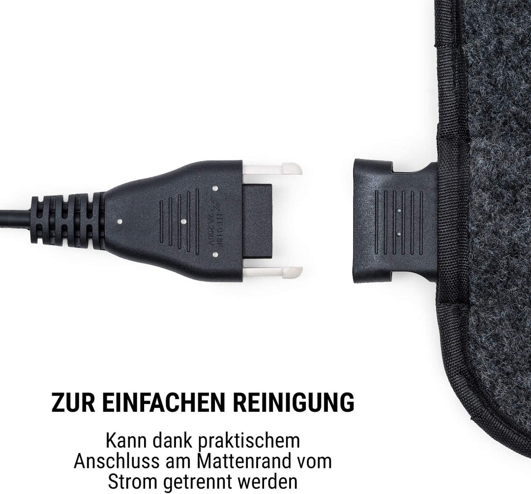 oneConcept Magic Carpet DLX Heizmatte Heizteppich, 60 x 70 cm, Leistung: 100 Watt, 4 Temperaturstufe