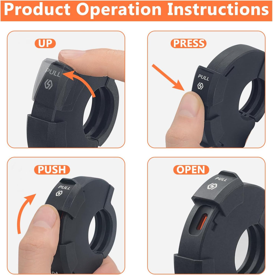 48W Wasserdichtes Motorrad USB C Steckdose, Moto Telefon Ladegerät, QC3.0 USB-A und USB C 12V Motorr