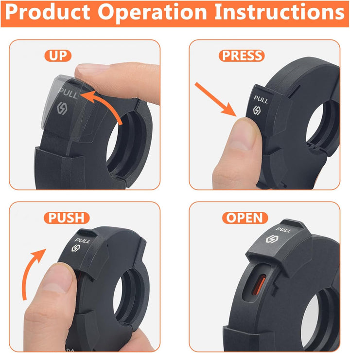 48W Wasserdichtes Motorrad USB C Steckdose, Moto Telefon Ladegerät, QC3.0 USB-A und USB C 12V Motorr