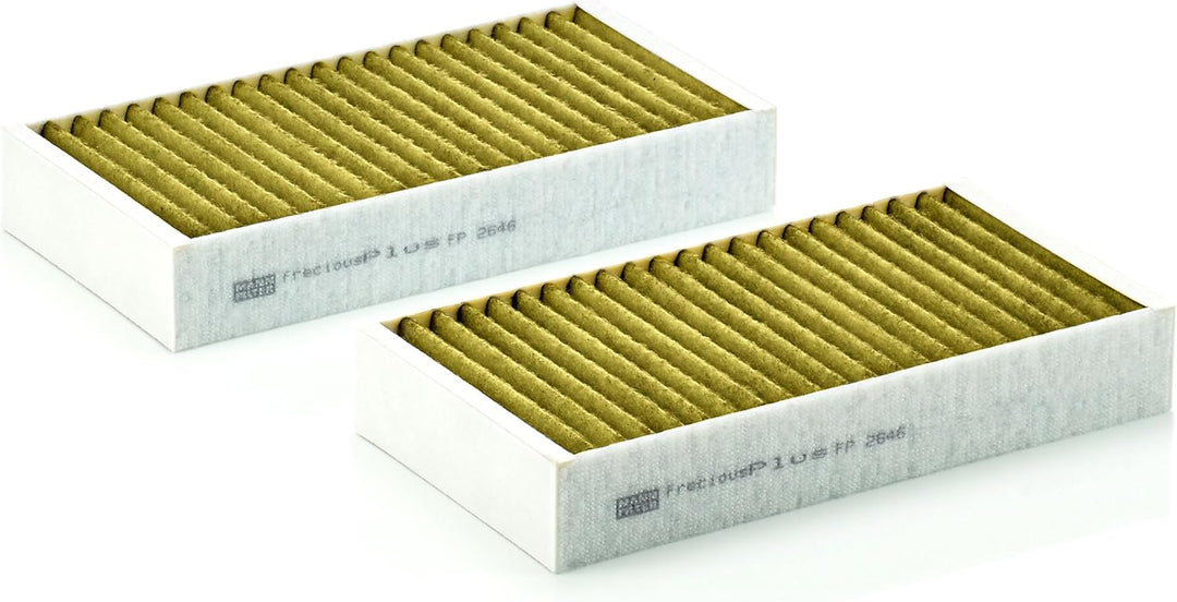MANN-FILTER FP 2646-2 Innenraumfilter – FreciousPlus Biofunktionaler Pollenfilter (2er Set) – Für PK