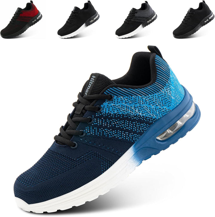 Hitmars Sportschuhe Herren Damen mit Luftkissen Gr.36-48, 37 EU 1 Blau