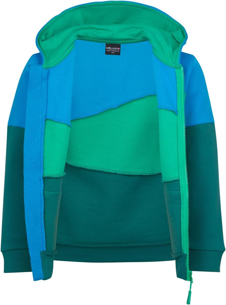 Trollkids Kids Alesund Sweater 92 Jungle Green, 92 Jungle Green