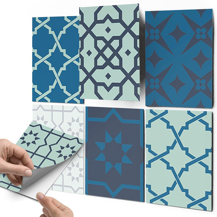 CREATISTO Mosaik Klebefliesen Stickerfliesen Fliesenfolie - Klebefolie Aufkleber für Wand-Fliesen I