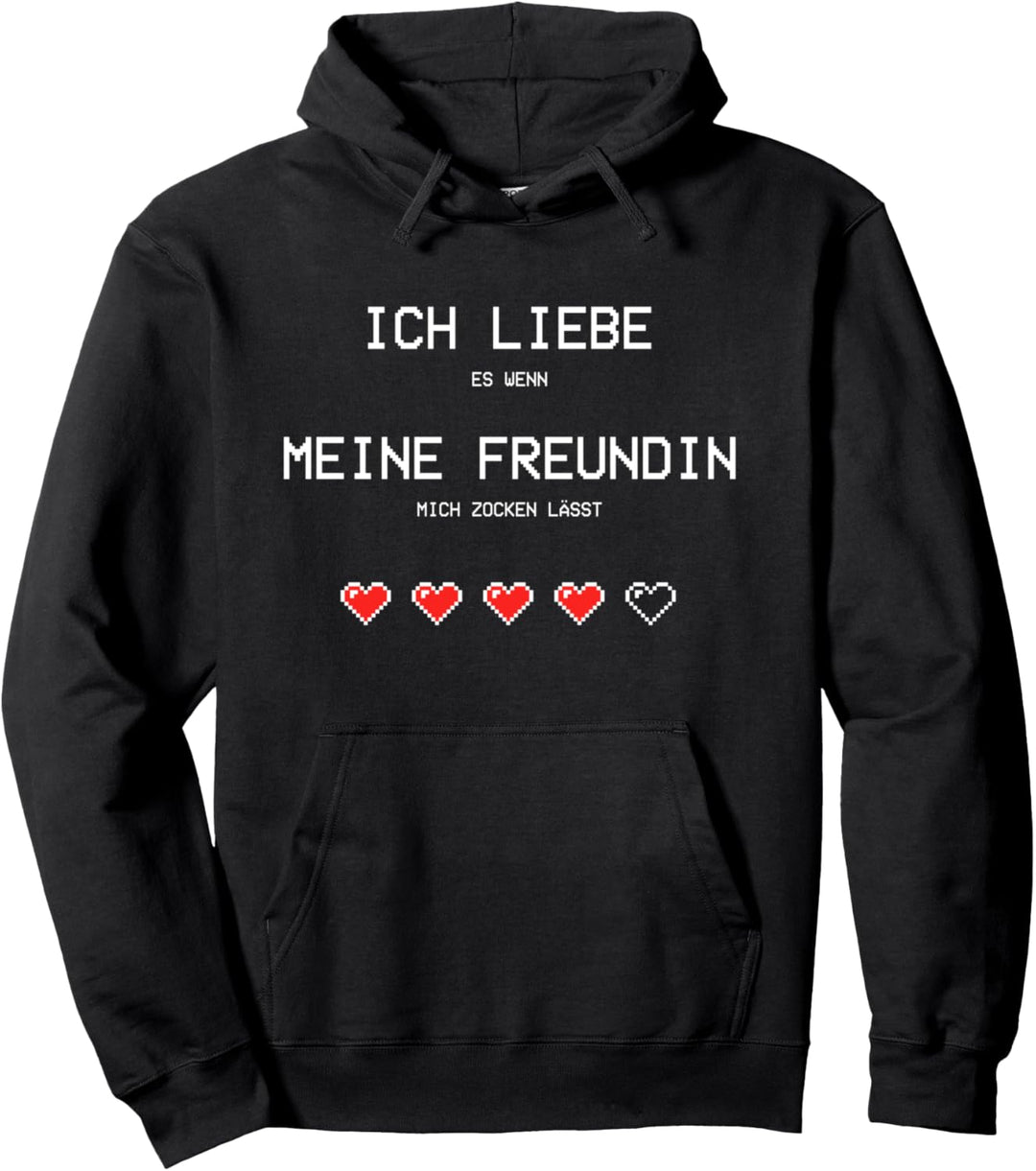 Ich liebe es wenn meine Freundin mich zocken lässt I Gamer Pullover Hoodie