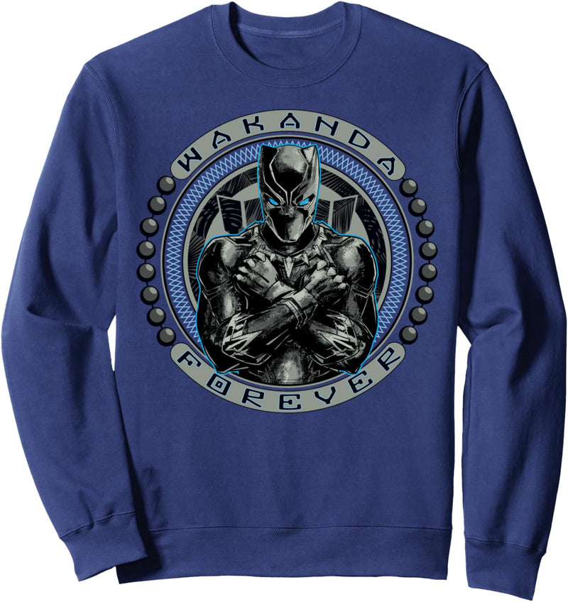 Marvel Black Panther Circle Bead Logo Sweatshirt