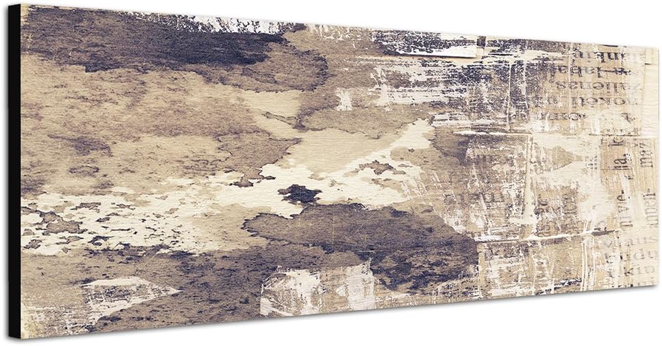 Paul Sinus Art Panoramabild auf Leinwand und Keilrahmen 150x50cm Hintergrund abstrakt Grunge Texture