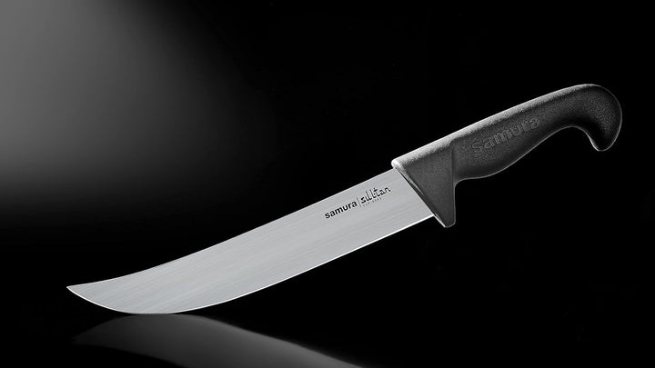 Samura SULTAN PRO Pichak-Messer 213 mm – Hochwertiges japanisches Küchenmesser mit schwarzem Griff f