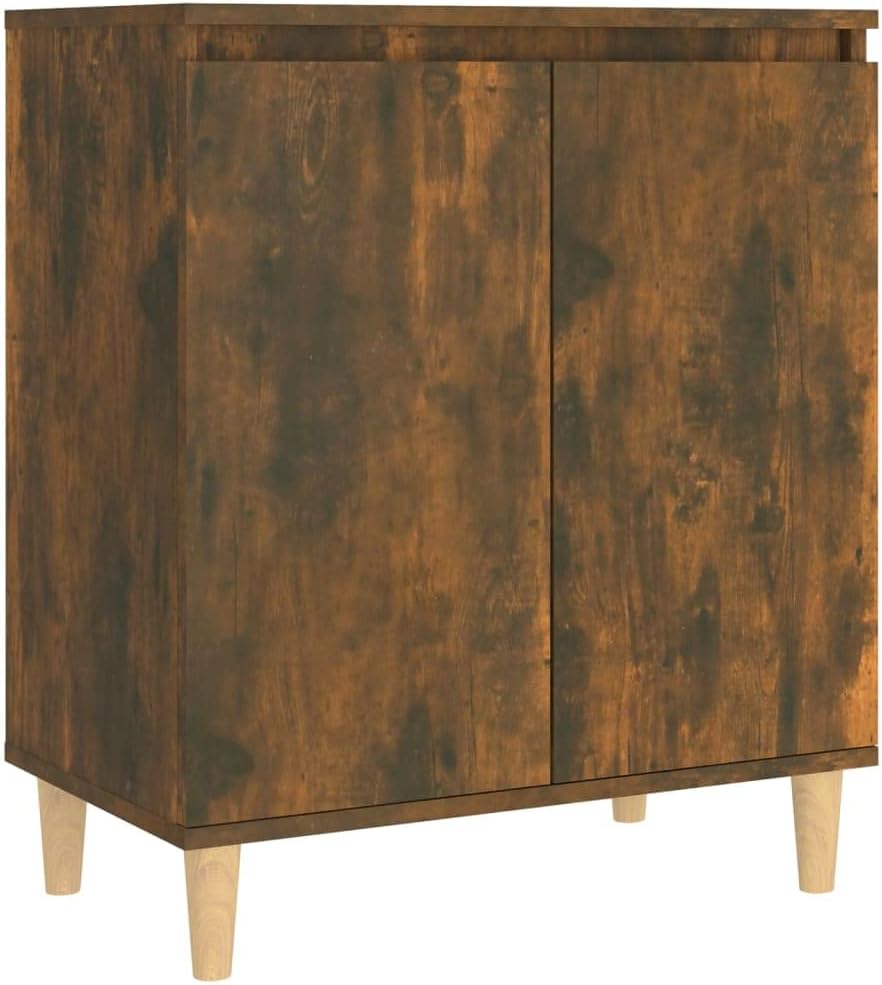 WIFESE Kommode Sideboard Räuchereiche 60x35x70 cm Holzwerkstoff KüChenschrank Komodenschrank Kommode