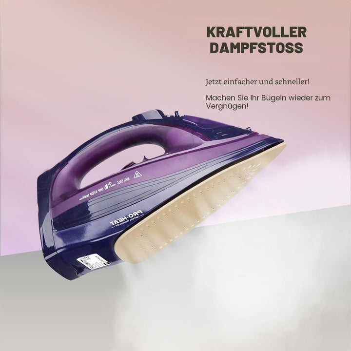 Bügeleisen, 2400W Dampfbügeleisen Kabelloses Dampf Bügeleisen mit Keramiksohle Dampfbügeleisen mit V