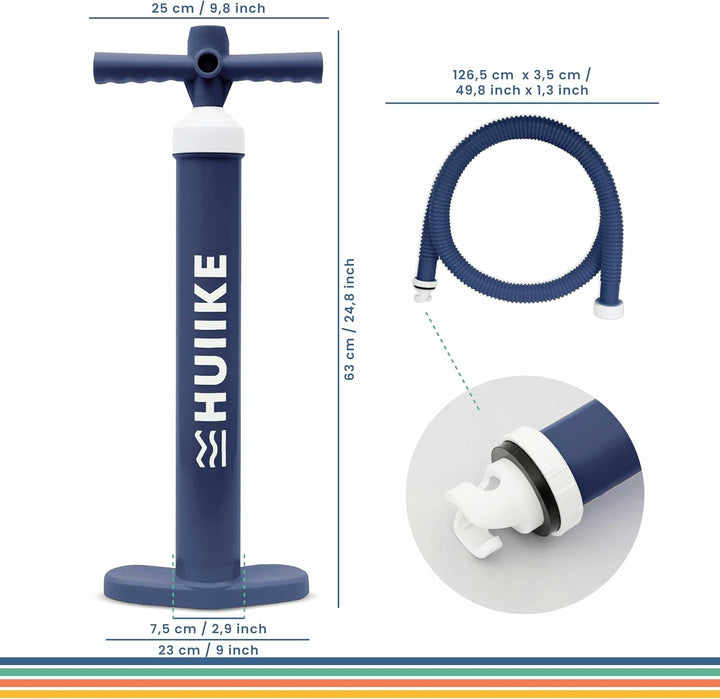 Sup Pumpe Doppelhub - HUIIKE | Pumpe Stand Up Paddle 15 PSI, Luftpumpe Sup Handpumpe Stabil | Handpu