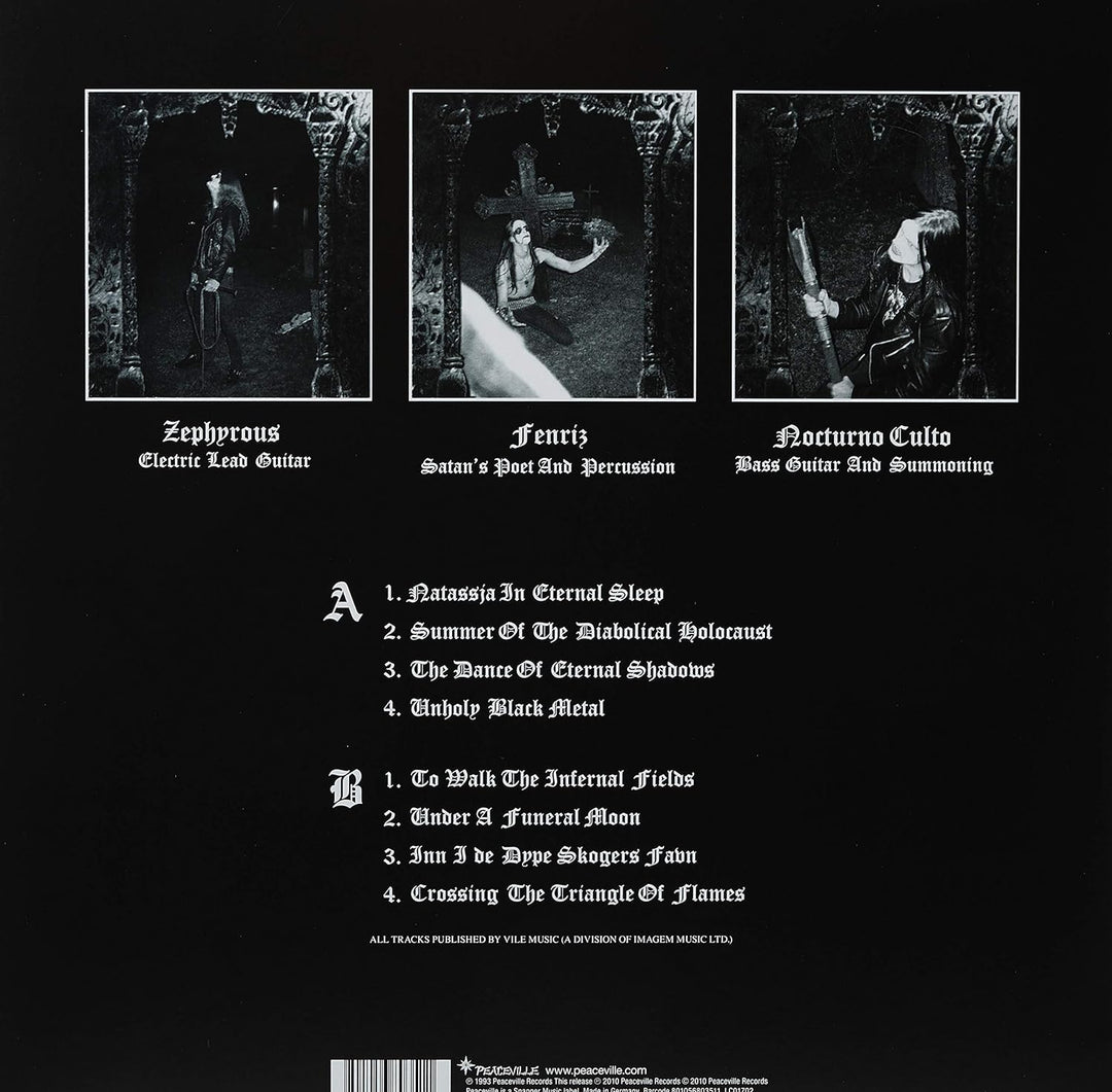 Under a Funeral Moon, Vinyl