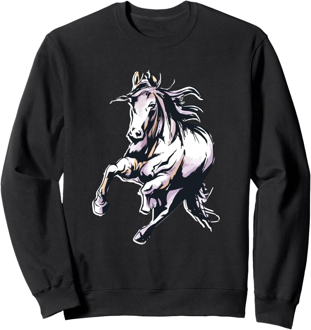 Süsses Pferd Reiten Geschenkidee Für Reiter Mädchen Frauen Sweatshirt