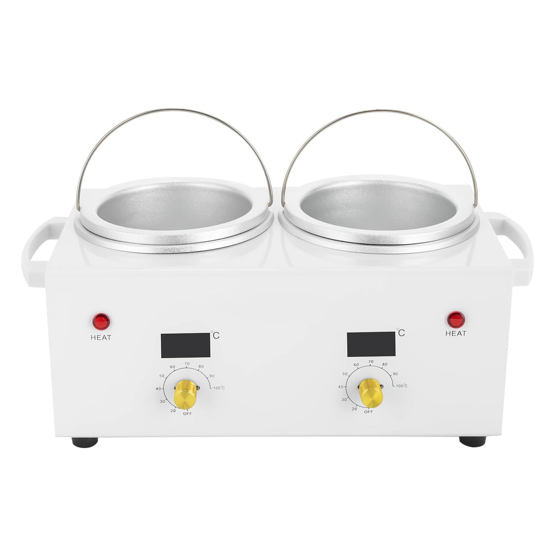 Elektrische Wachserhitzer Wachswärmer Haarentfernung,100W,Jedes Topfes 600ml, Waxing set Wachsmaschi