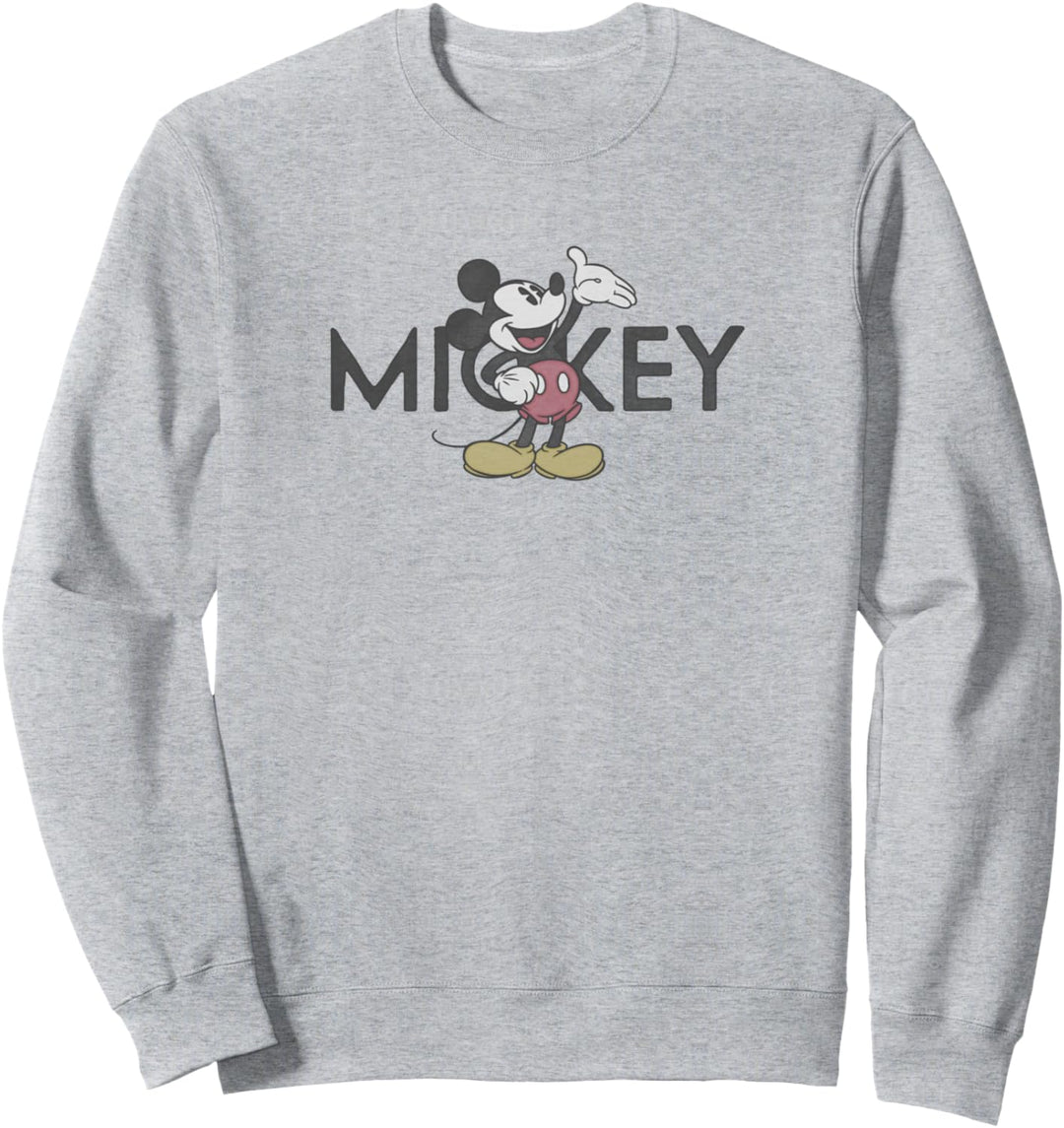 Disney Mickey And Friends Classic Mickey Text Sweatshirt