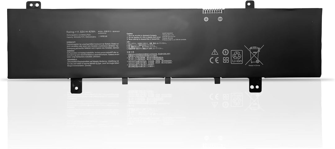 B31N1631 Ersatz-Laptop-Akku für Asus VivoBook 15 X505BP X505BA X505BA-BR016T Series Notebook Schwarz