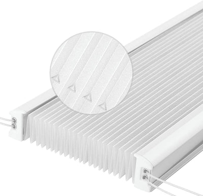 Eurohome Plissee Weiss 110x100cm klemmfix ohne Bohren für Fenster und Türen 110x100cm Weiss, 110x100