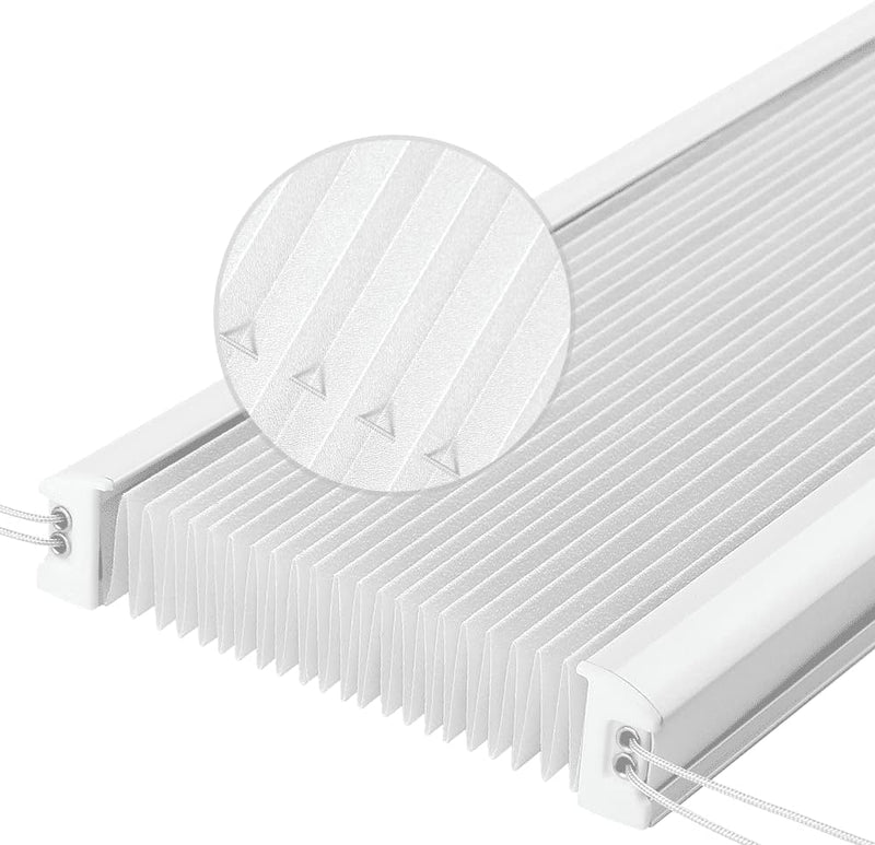 Eurohome Plissee Weiss 110x100cm klemmfix ohne Bohren für Fenster und Türen 110x100cm Weiss, 110x100