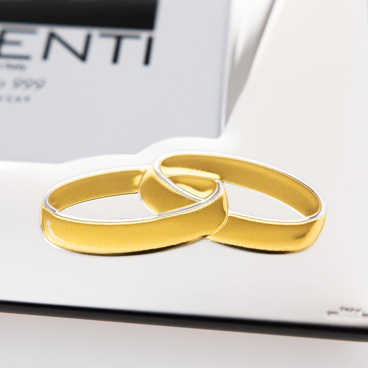 VALENTI & CO. - Silberrahmen 13x18 cm goldene Hochzeit - 50 Jahre Ehe oder für das Fünfzigste von El