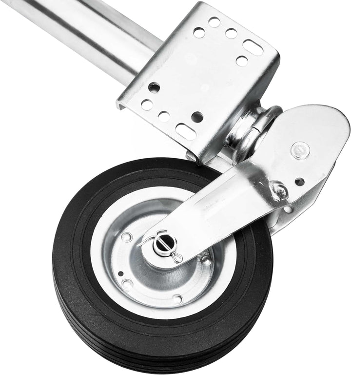 PKW Anhänger Stützrad Automatik Wohnwagen Stützrad Trailer Bugrad Hänger Stützrad Stahlfelge klappba