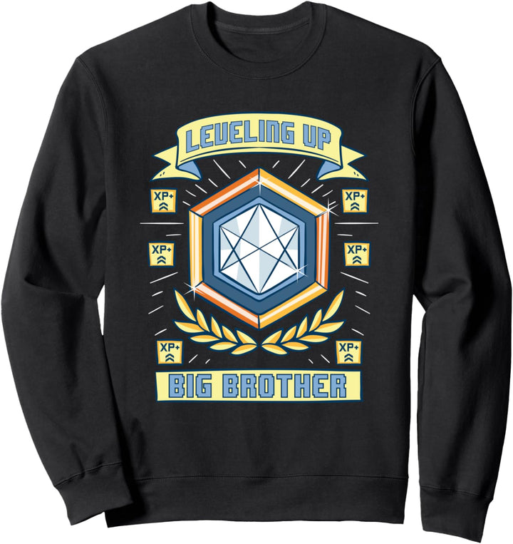 Leveling up to Big Bro - Bruder Geschenk für Gamer Junge Sweatshirt