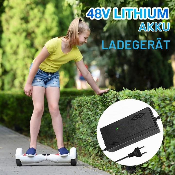 Ladegeräte für Scooter, 54.6V 2A AC Netzteil Fahrrad Ladegerät mit 5 Anschlüssen Hoverboard Ladekabe