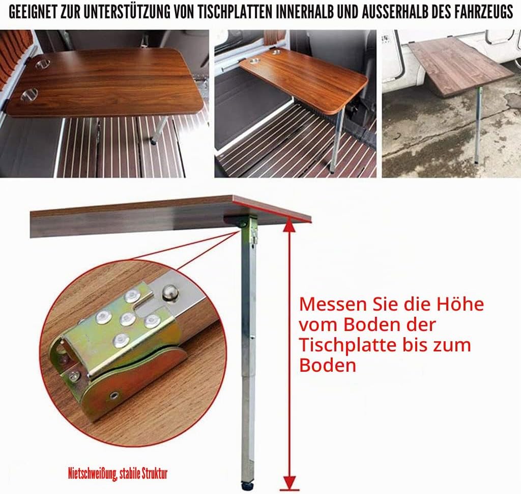 Tischbeine Edelstahl Klapp Teleskop Möbelbeine Wandbehang Esstisch DIY Kombination Tischbeine Höhenv