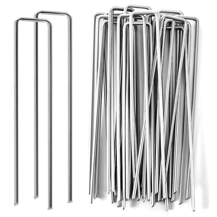 500 Erdanker Bodenanker, 150mm lang, 25mm breit, Ø 3 MM, Anti Rost Verzinkte Befestigungsanker erdnä