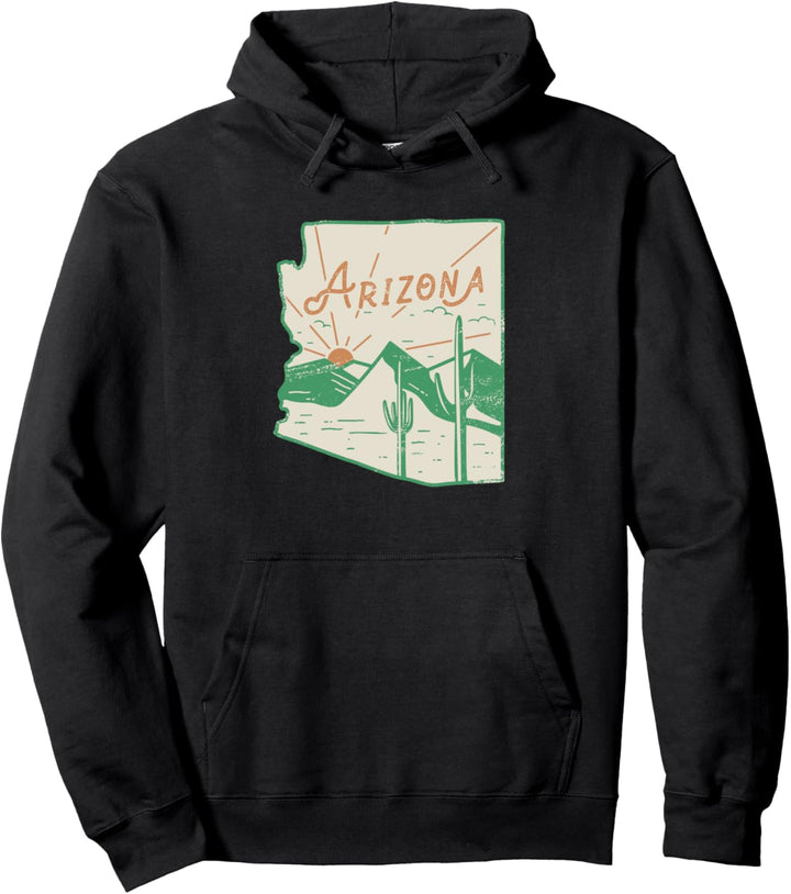Arizona State Gift Souvenir | Arizona Cactus Pullover Hoodie