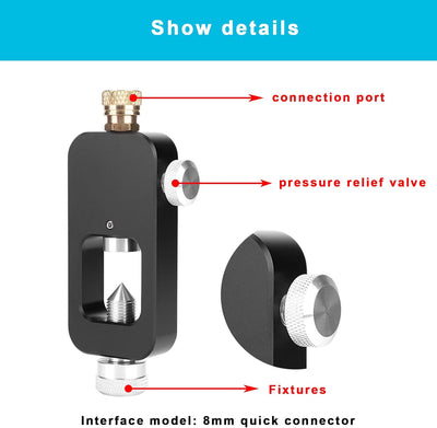 OUKENS Sauerstoffflaschen-Nachfülladapter, Tauchflaschen-Nachfülladapter Aluminiumlegierung Sauersto