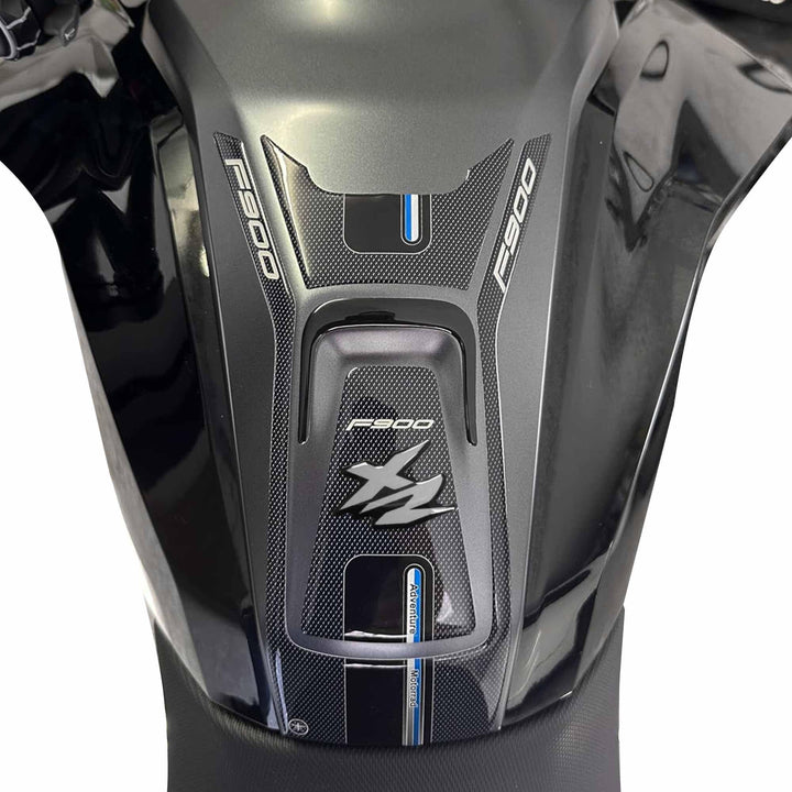LABELBIKE 3D Aufkleber Motorrad Tankpad kompatibel mit BMW | F900XR, Harzschutz, Kratzfest, Dekorati