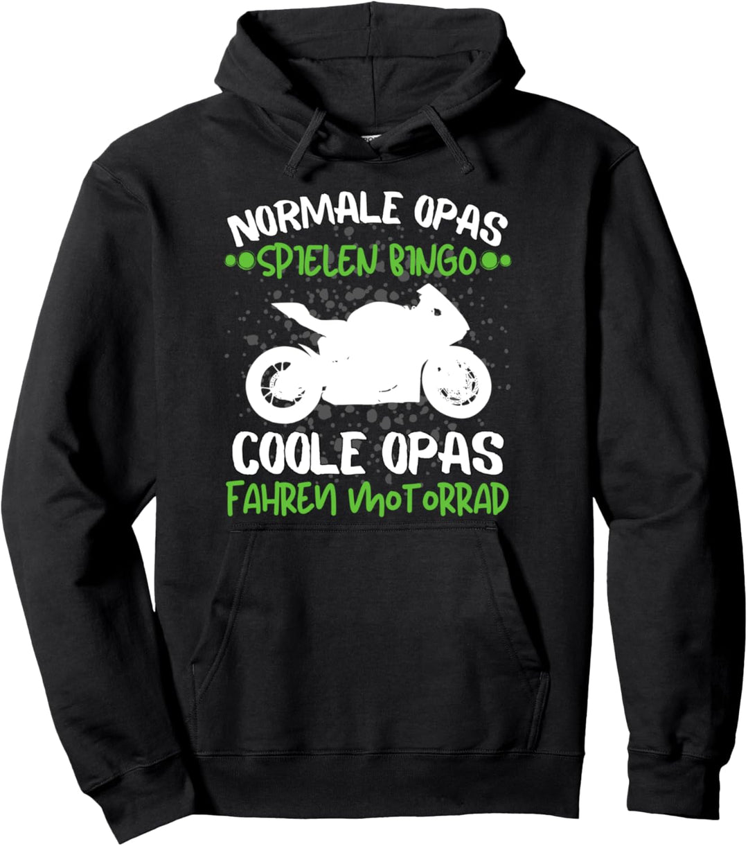 Lustiges Biker und Motorrad Spruch Design für Motorradfahrer Pullover Hoodie