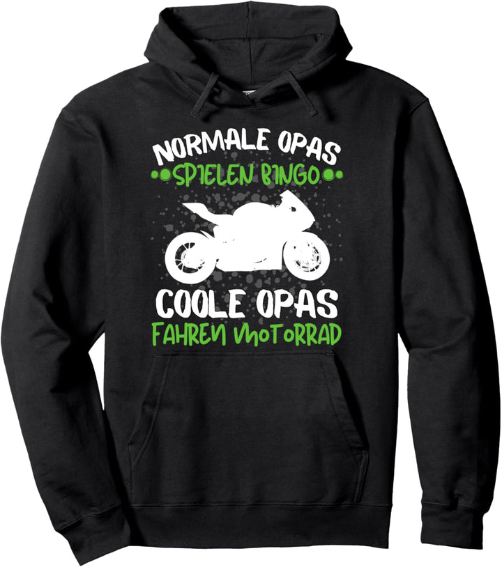 Lustiges Biker und Motorrad Spruch Design für Motorradfahrer Pullover Hoodie