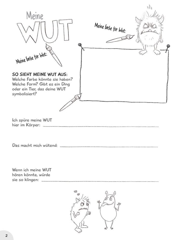 Mein Gefühle-Heft. Ausmalen, ausfüllen und Dampf ablassen mit Eddie: Für Kinder von 5 bis 10. Kreati