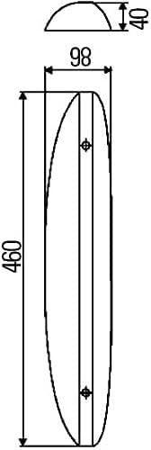 HELLA 2XT 008 929-001 Einstiegleuchte - Halogen - 12V - C5W - Anbau - Lichtscheibenfarbe: glasklar