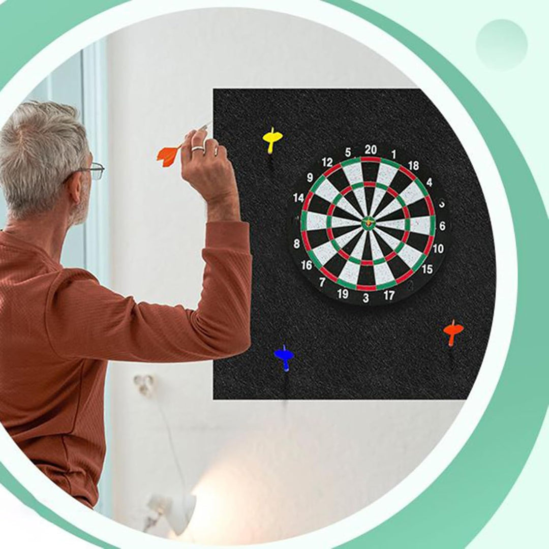 Zohuwerui Dartboard Wandschutz, Filz Dartscheiben Umrandung Wandschutz, Selbstklebend Dartboard Rück