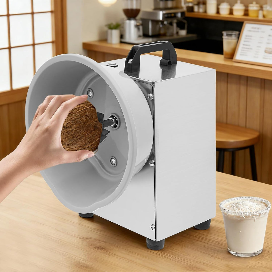 Elektrischer Kokosnussschaber 150 W, Geschwindigkeit Einstellbar, Kompakt Edelstahl Kokosnussreibe z
