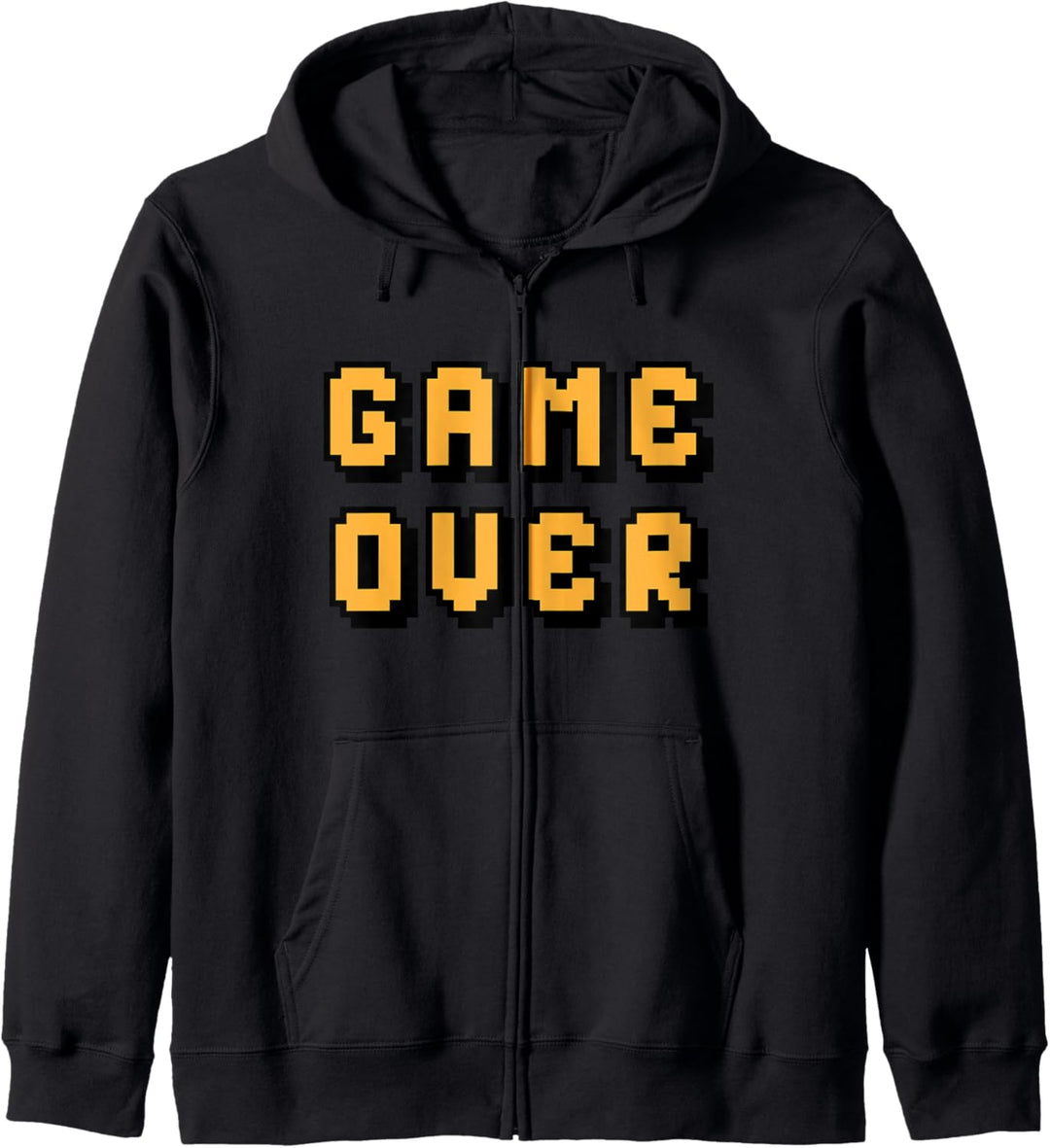 Vintage Retro Nerd Geek Gamer Arcade Video Game Over Kapuzenjacke