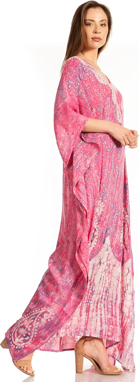 Sakkas Tacy Frauen Casual Boho Sommer Maxikleid Kaftan Kaftan Vertuschung LougeWear Einheitsgrösse 1