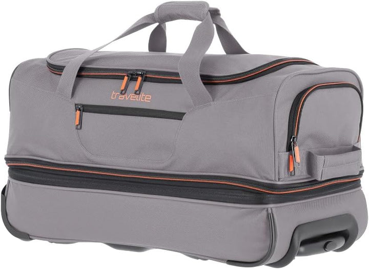 travelite 2-Rad Trolley Reisetasche Gr. S mit Dehnfalte, Gepäck Serie BASICS: Weichgepäck Reisetasch