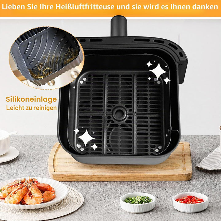 Airfryer Zubehör für Philips Dual Basket Airfryer 3000 Serie NA350, Heissluftfritteuse Zubehör inklu