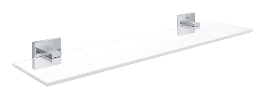 GROHE Start Cube - Glasablage (Stichmass: 380 mm, verdeckte Befestigung, Material: Glas/Material), c