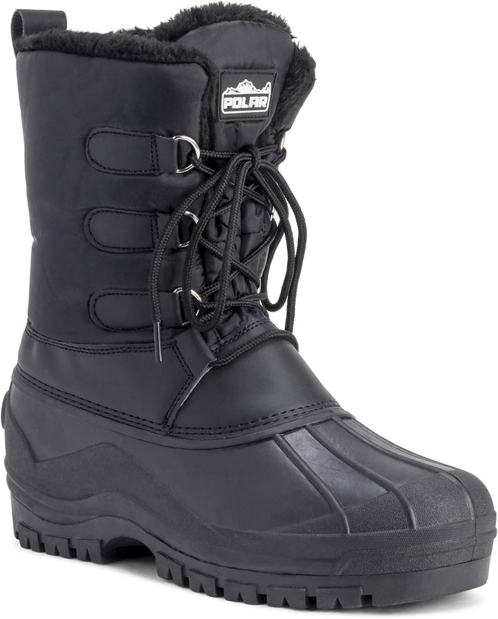Polar Herren Dreck Schnüren Short Nylon Winter Schnee Regen Schnüren Wasserdicht Duck Stiefels 41 EU