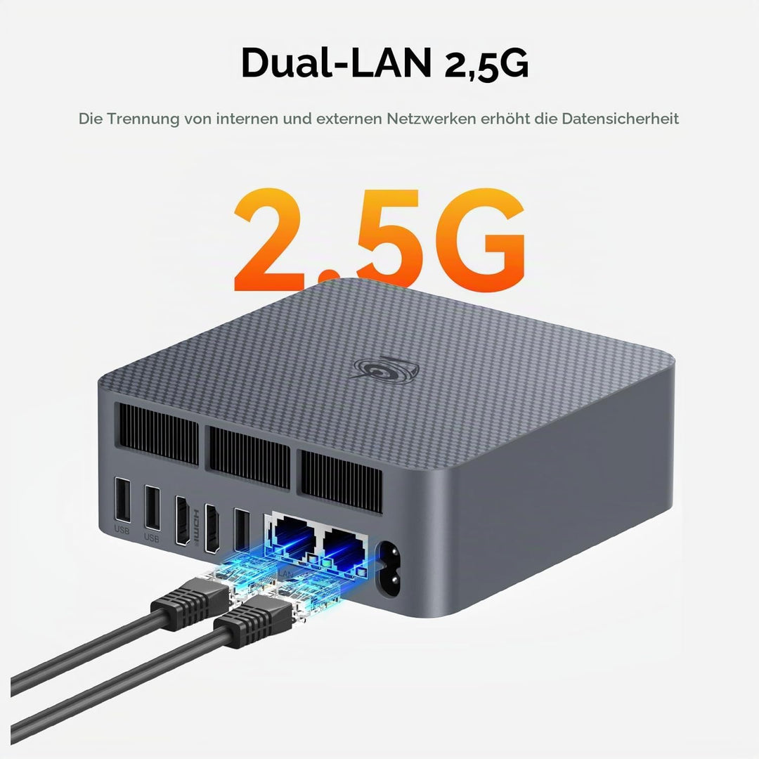 Beelink EQR6 Mini PC, AMD Ryzen 9 6900HX (8C/16T bis zu 4.9Ghz), 24G DDR5 RAM 1TB PCIe4.0 SSD Mini C