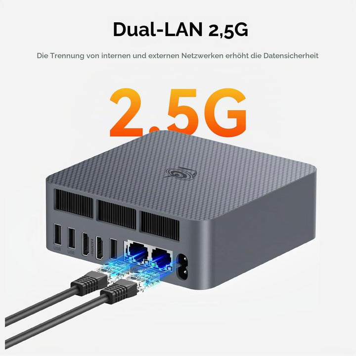 Beelink EQR6 Mini PC, AMD Ryzen 9 6900HX (8C/16T bis zu 4.9Ghz), 24G DDR5 RAM 1TB PCIe4.0 SSD Mini C
