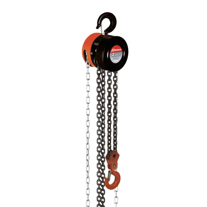 Flaschenzug a Kette 2 Tonnen 3 m. 1 ton, 1 ton