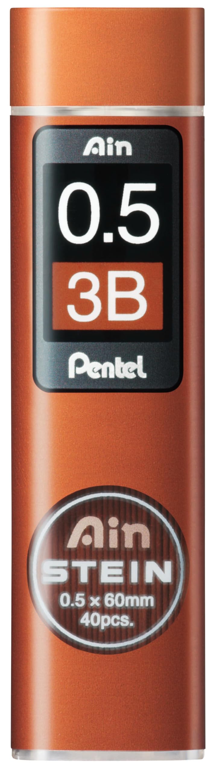 Pentel 0.5 mm 3B Ain Stein Refill Lead (40 Leads per Tube)